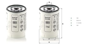 Фильтрующий элемент грубой очистки Mann PL 270X OE: 6660459210